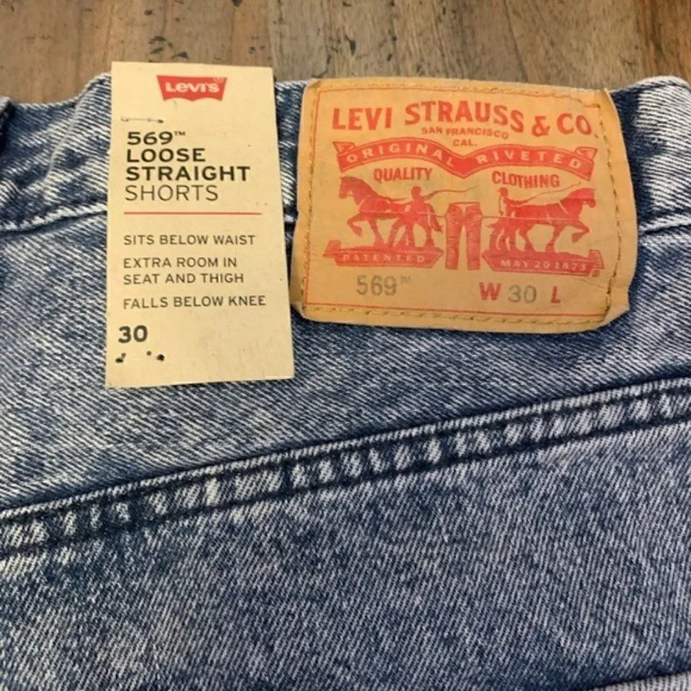 Levi's Loose Straight-Denim Shorts
